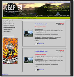 FileMaker Shopping Cart Site